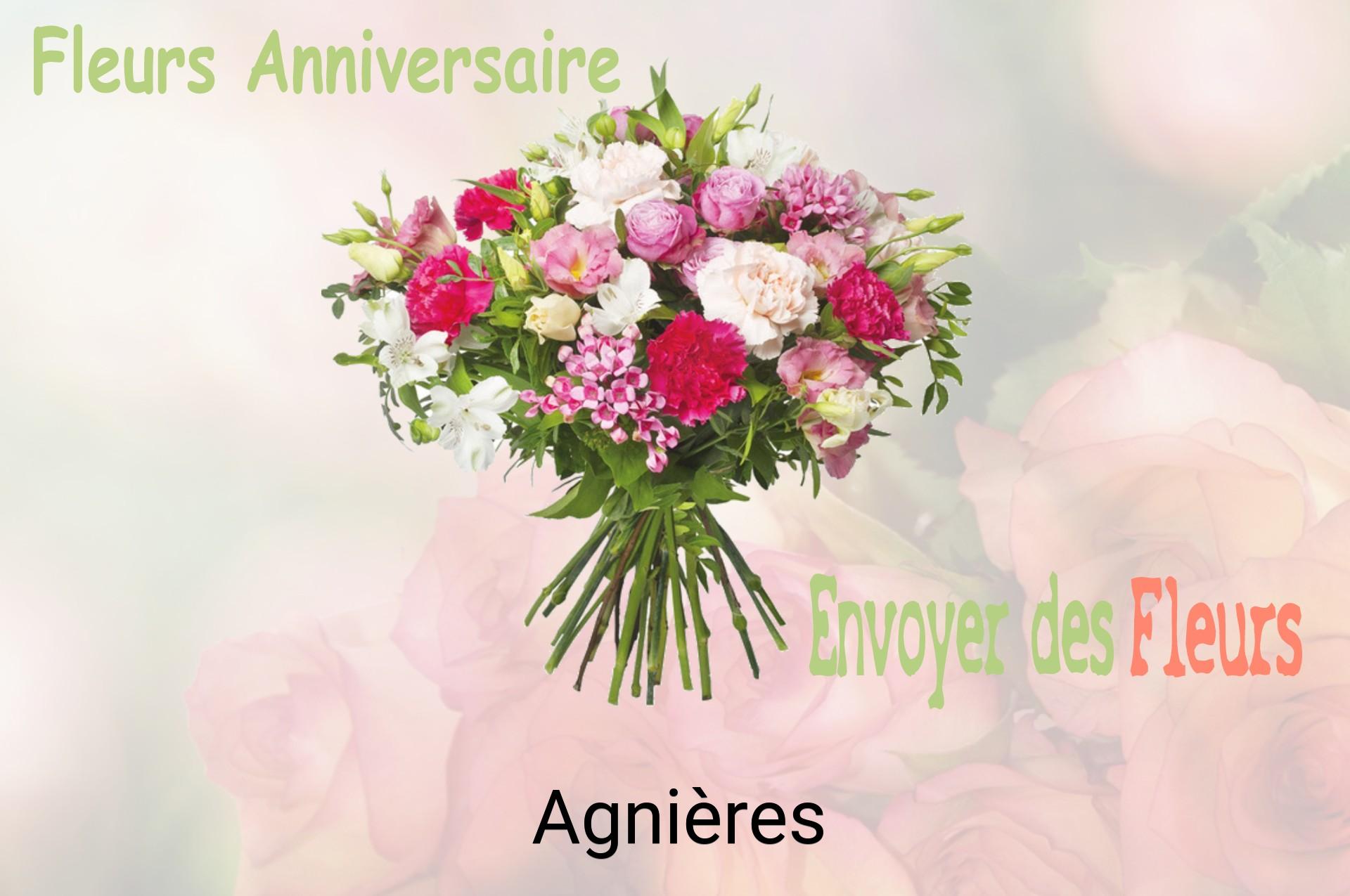 Bouquet de fleurs d’anniversaire livré à Agnières